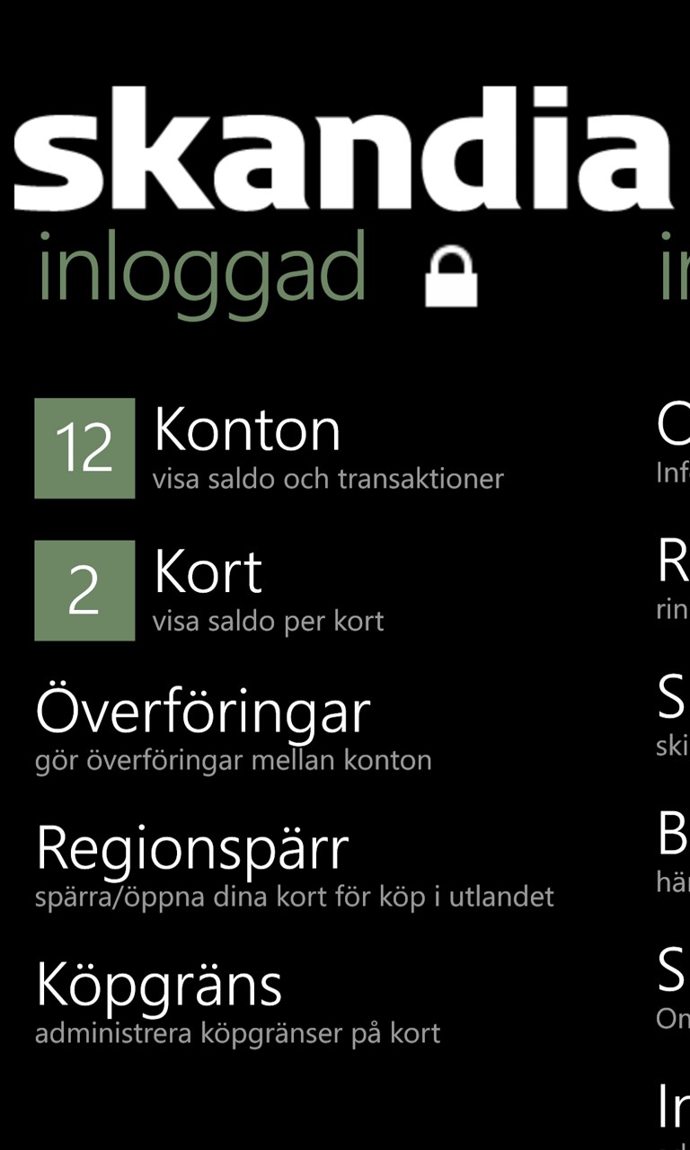 Screenshot 3 Skandia bank & försäkring windows