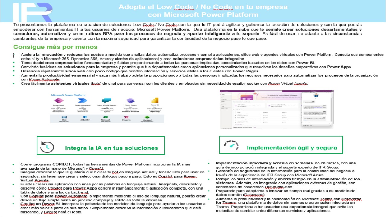 Snapshot 1 of IFR POWER PLATFORM