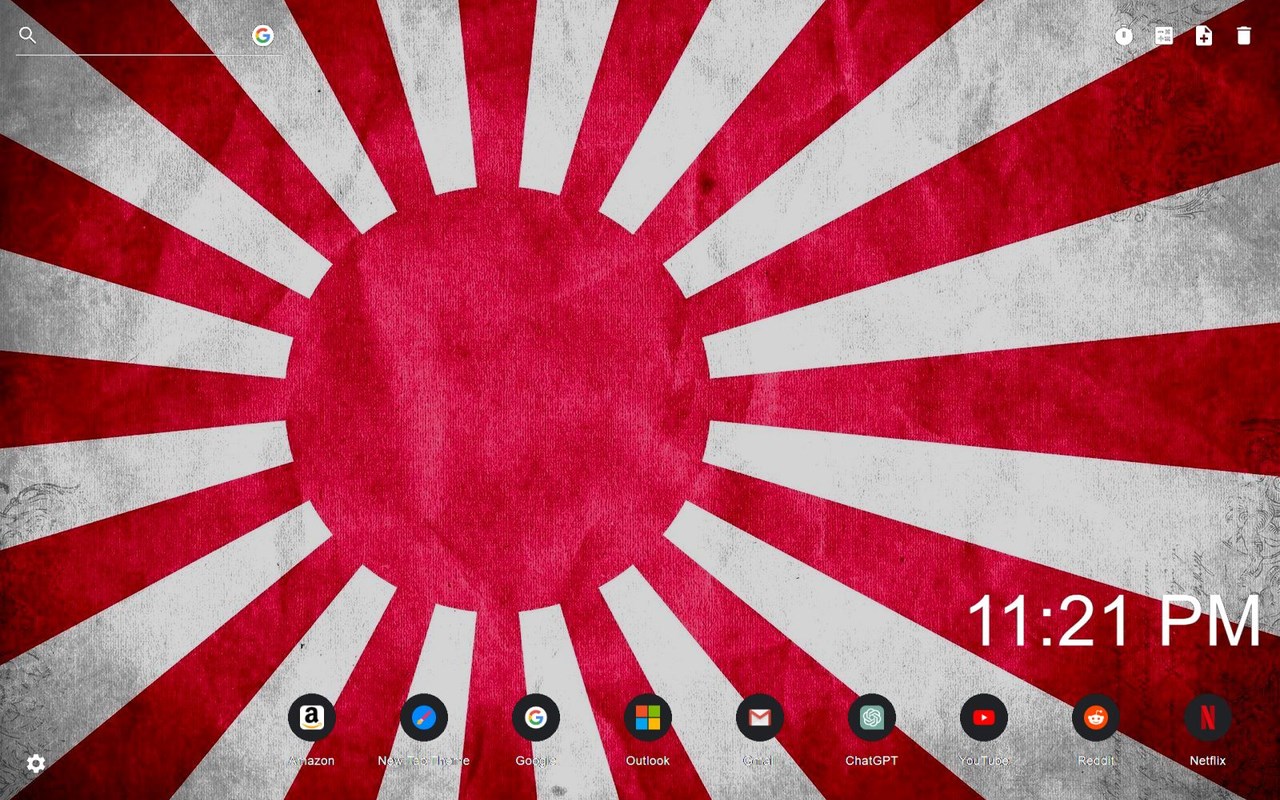 Japan Flag Wallpaper New Tab