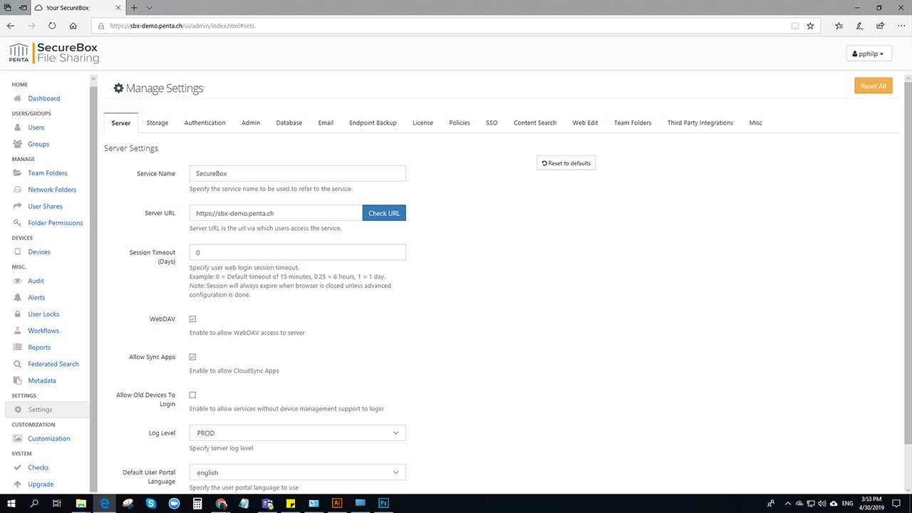 Snapshot 3 of SecureBox
