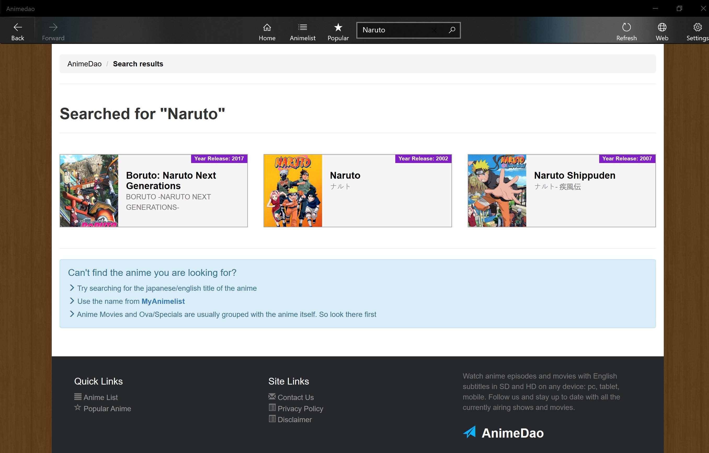 Animedao.to AnimeDao Home =List Login Search Anime i= Latest