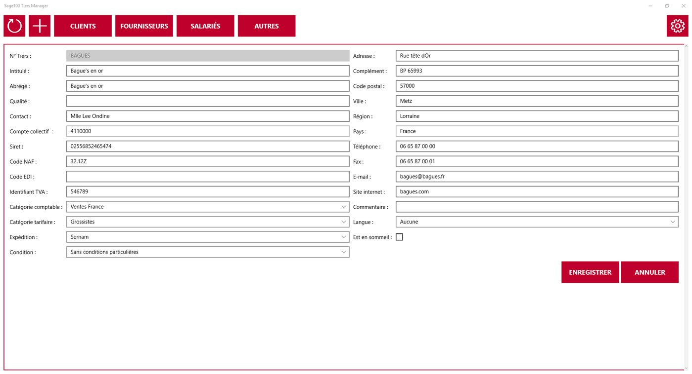 #2. Sage100 TiersManager (Windows) 由: PROCONSULT INFORMATIQUE