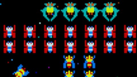 Retro store games galaga