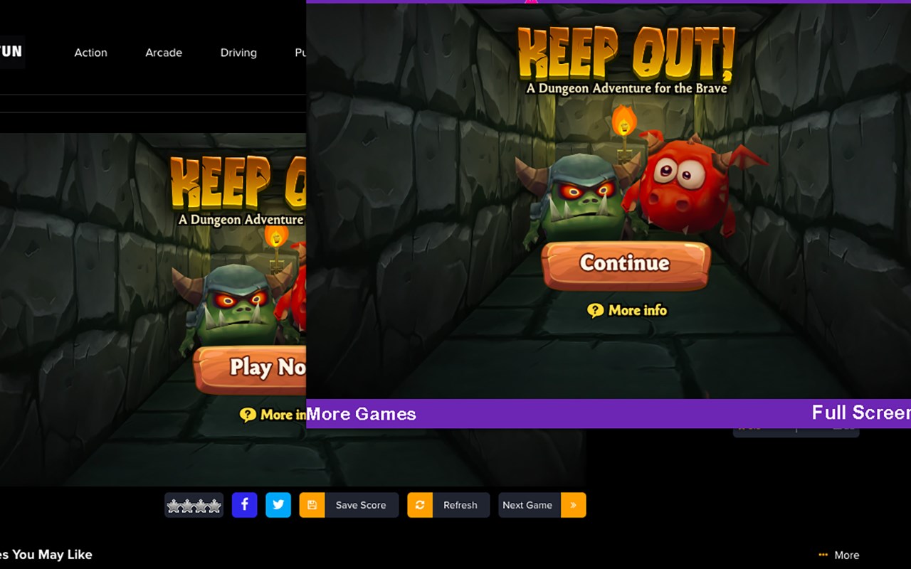 Keep Out - Html5 Game