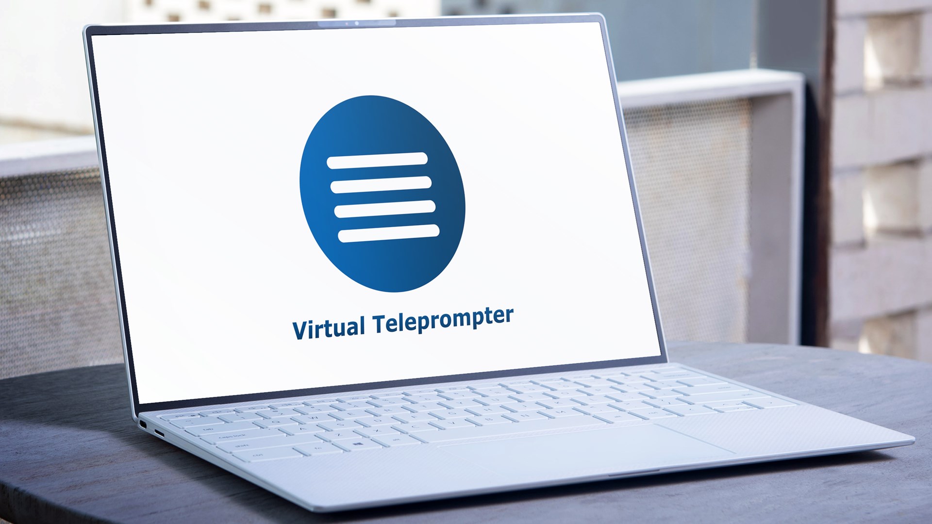 Teleprompter for laptop