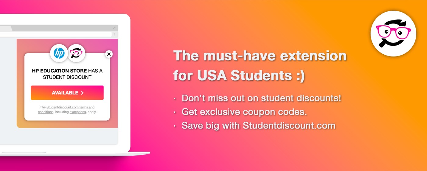 Studentdiscount.com - Get Coupon Codes marquee promo image