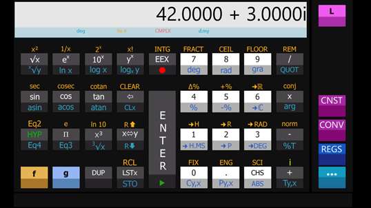 My RPN calculator screenshot 2