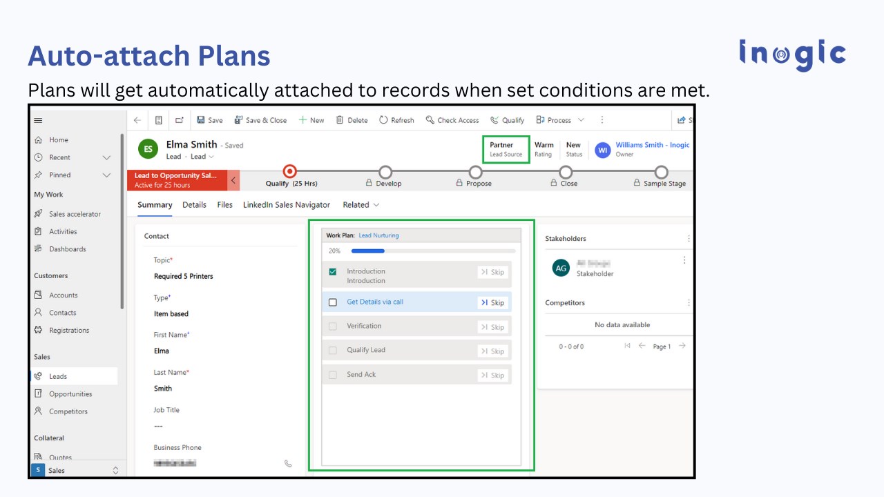 Snapshot 5 of Business Process To-do Checklist for Dynamics 365 CRM