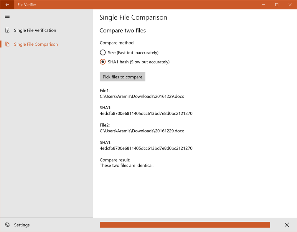 #5. File Verifier (Windows) โดย: John Aramis