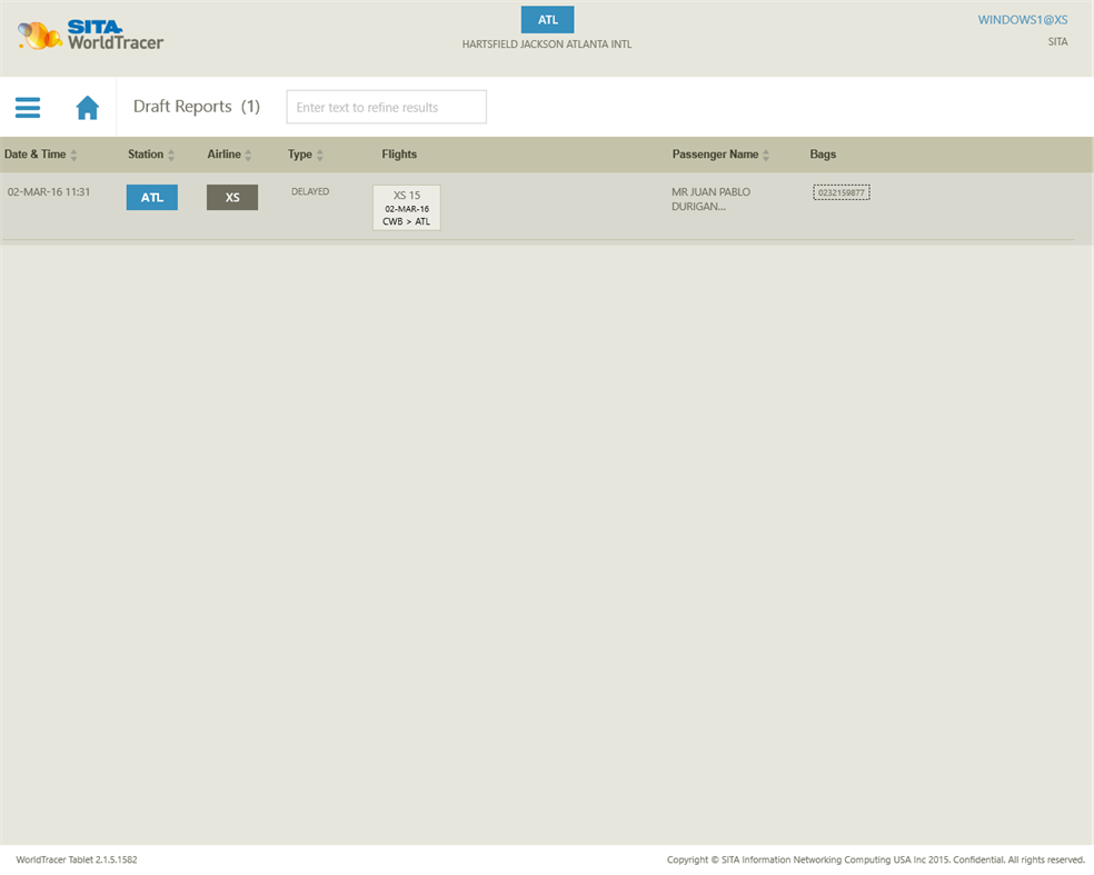 #4. SITA WorldTracer Tablet (Windows) Ved: Cinq Technologies