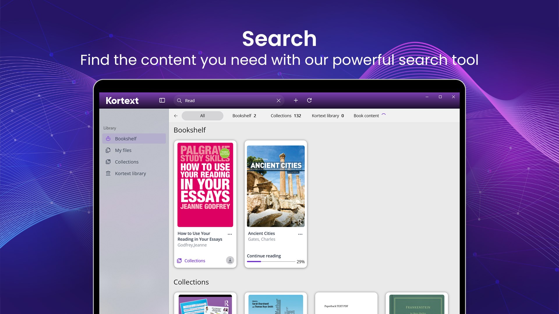 Kortext screenshot