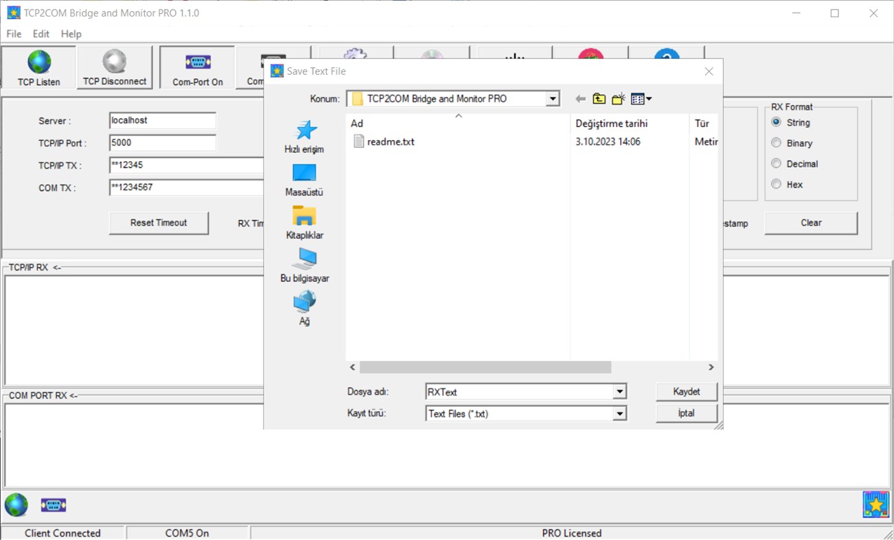 #9. TCP2COM Bridge & Monitor PRO (Windows) 来自: Audiosdroid