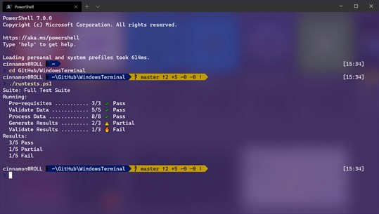 Windows Terminal screenshot 1