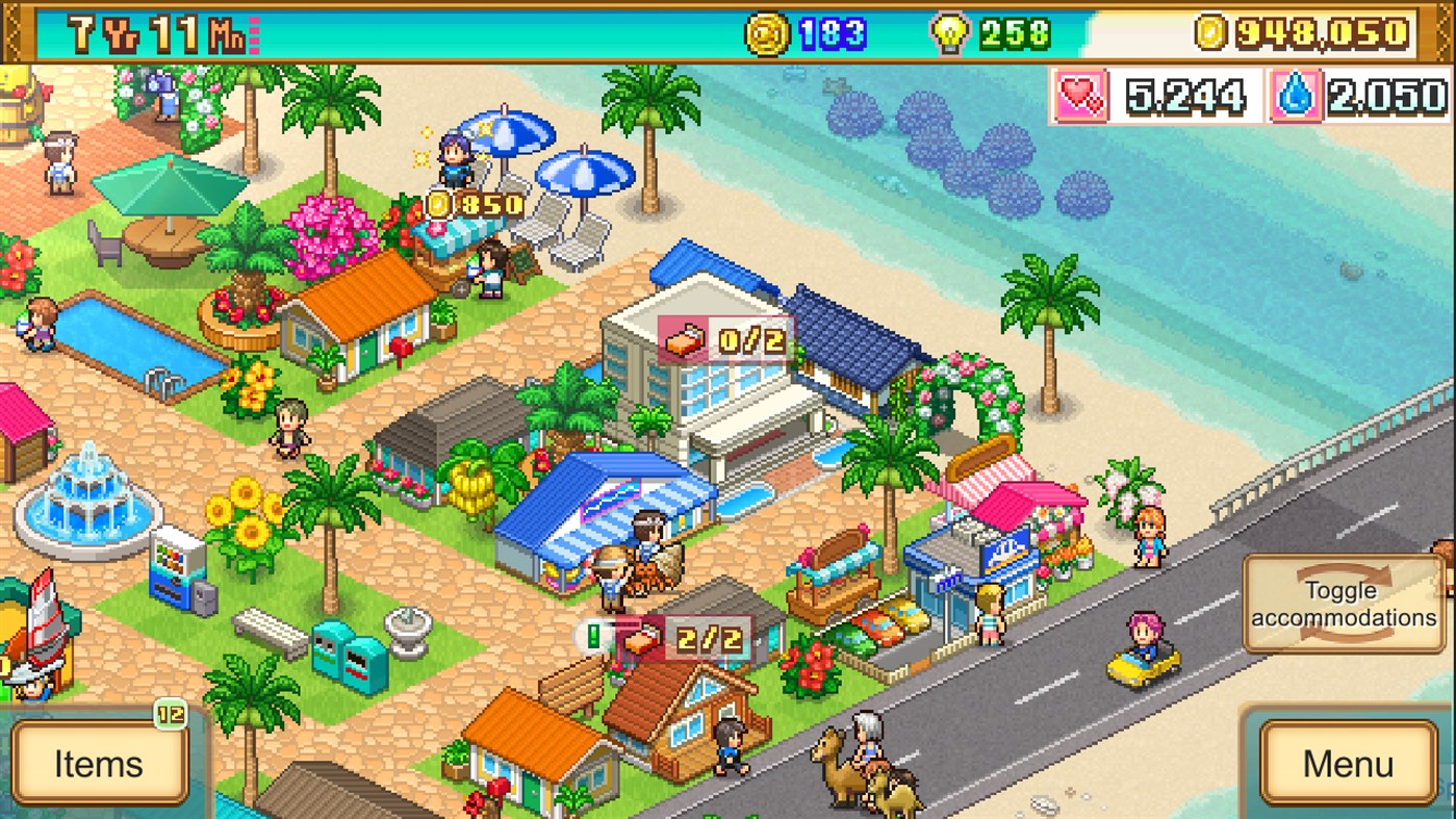 #1. Tropical Resort Story (Windows) 由: Kairosoft