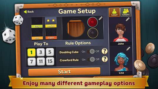 Backgammon Deluxe screenshot 3