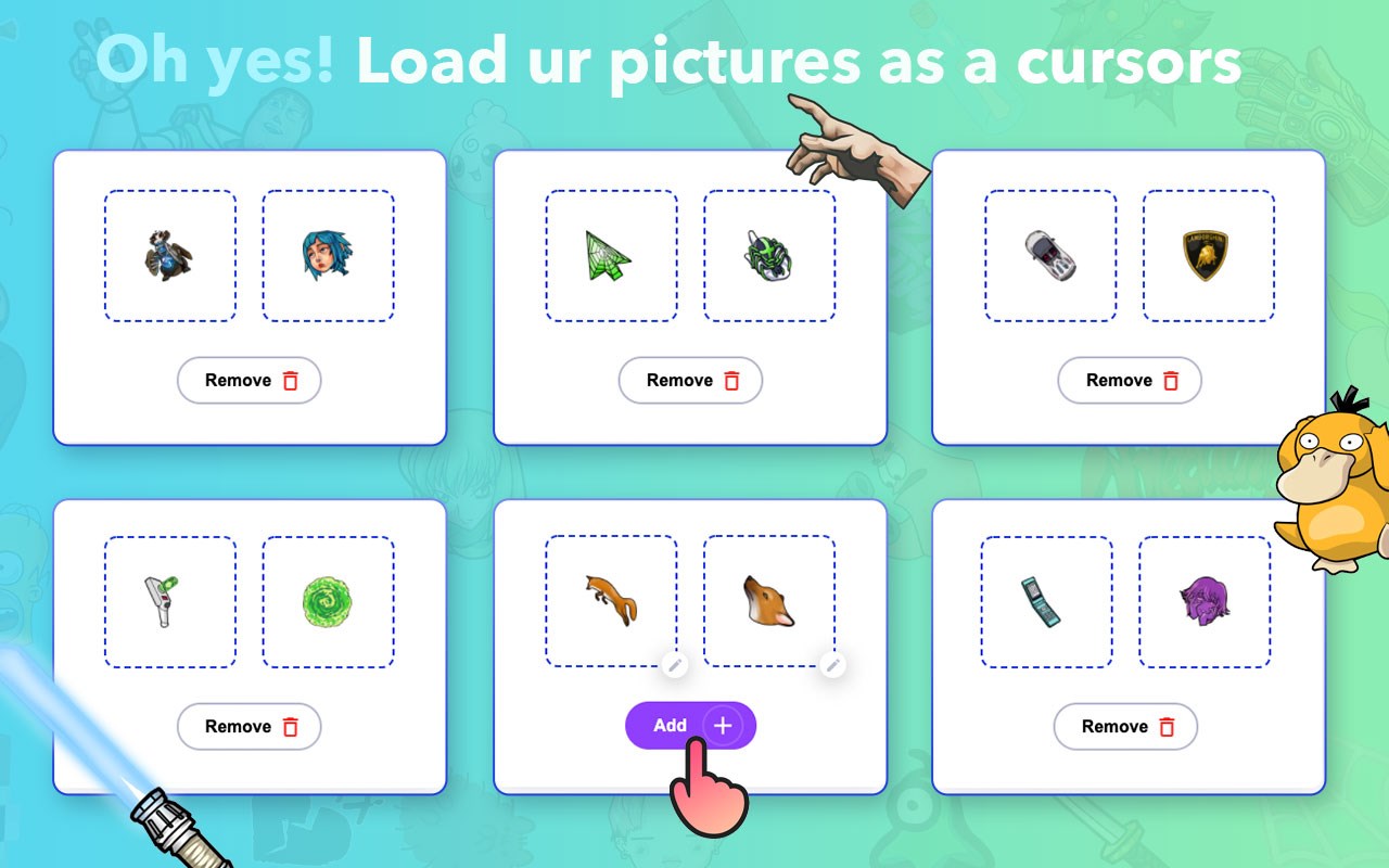 Sweezy Cursors - Sweet and Eazy Custom Cursors for Chrome!