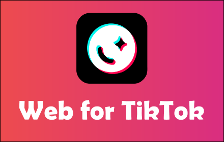 Web for TikTok small promo image