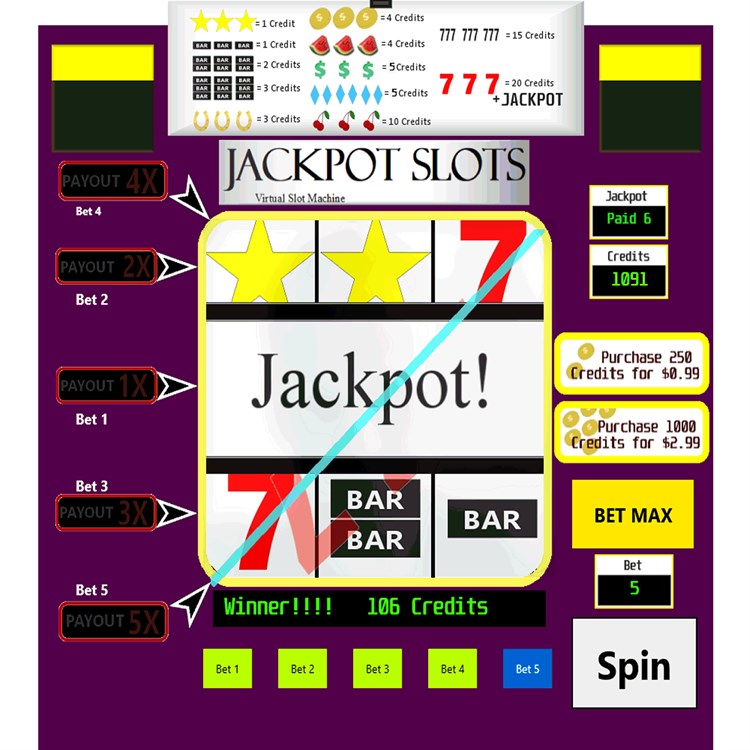 Jackpot Slots Virtual Slot Machine - PC - (Windows)
