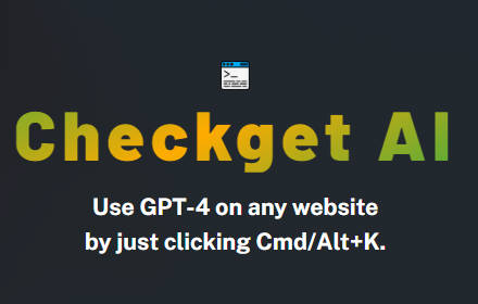 Checkget AI - Smart Assistant for ChatGPT small promo image