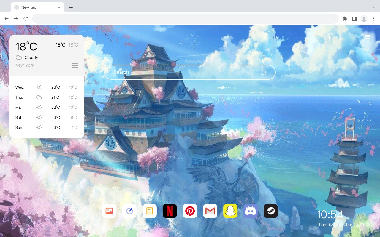 Anime Blue Theme 4K Wallpaper HomePage