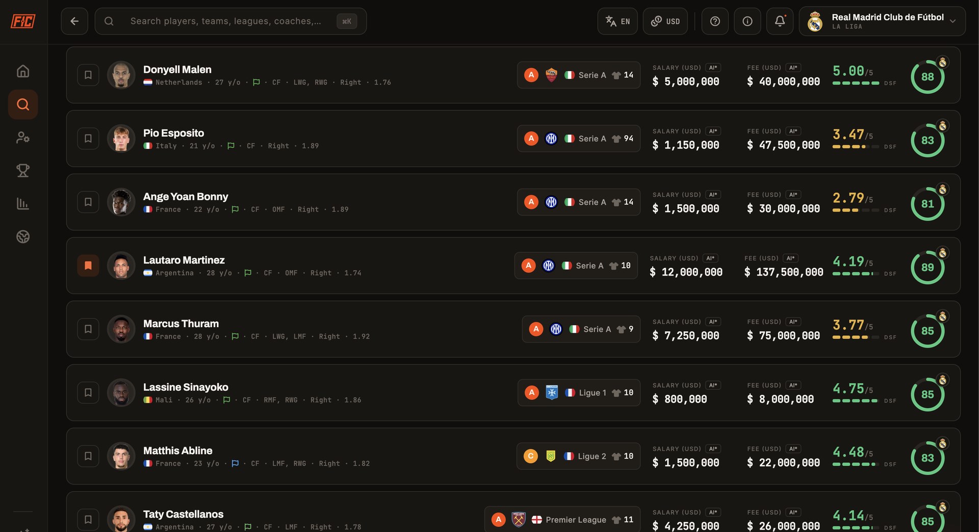 FIC - Football Intelligence Core screenshot