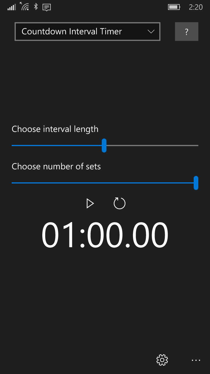 Countdown Interval Timer for Windows 10