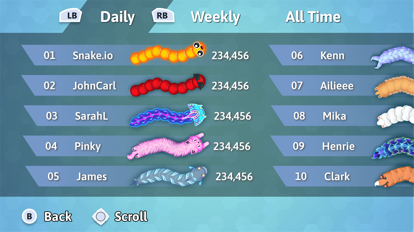 #9. Snake.io (Xbox) By: Kooapps Inc