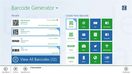 Barcode generator screenshot 7