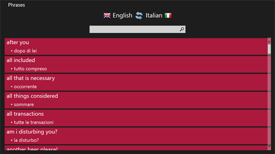 Italian - English screenshot 6
