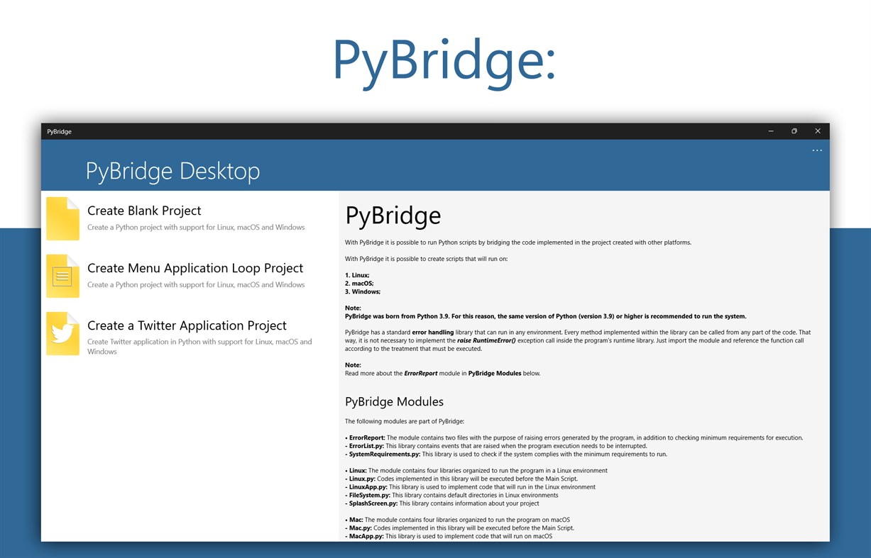 #1. PyBridge (Windows) Podle: Bisneto