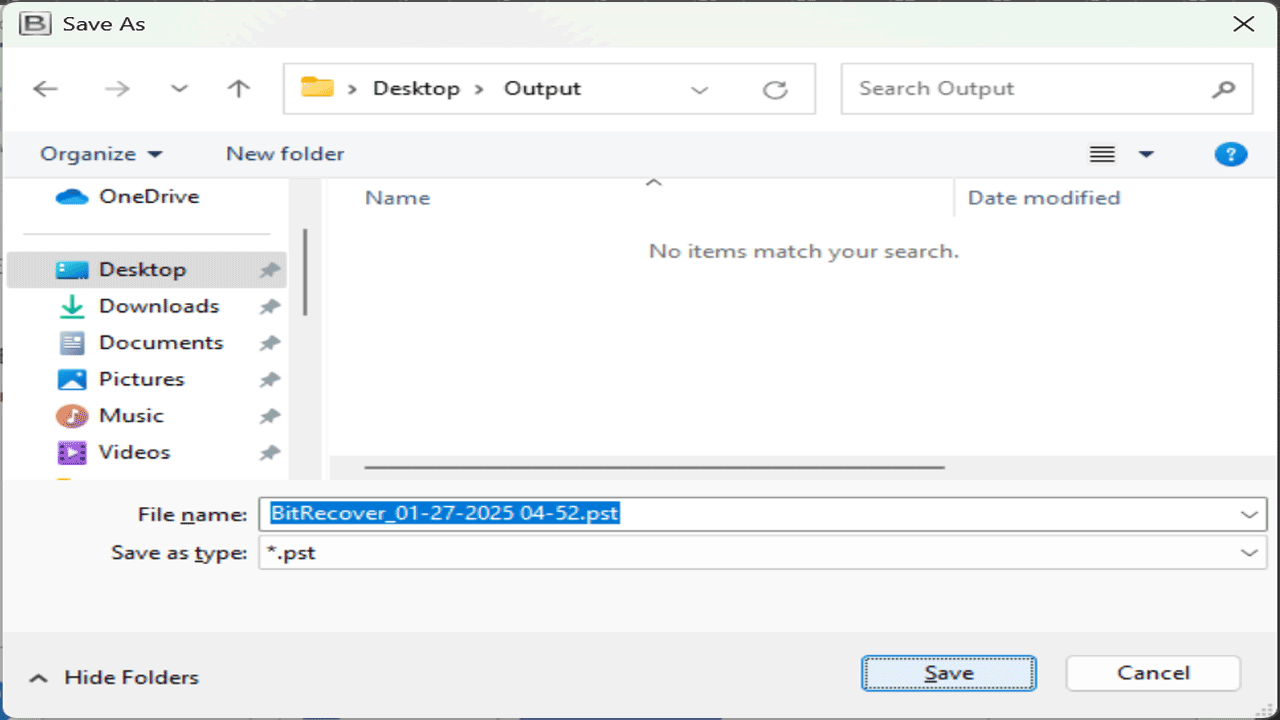 Snapshot 4 of BitRecover Save to Outlook Software