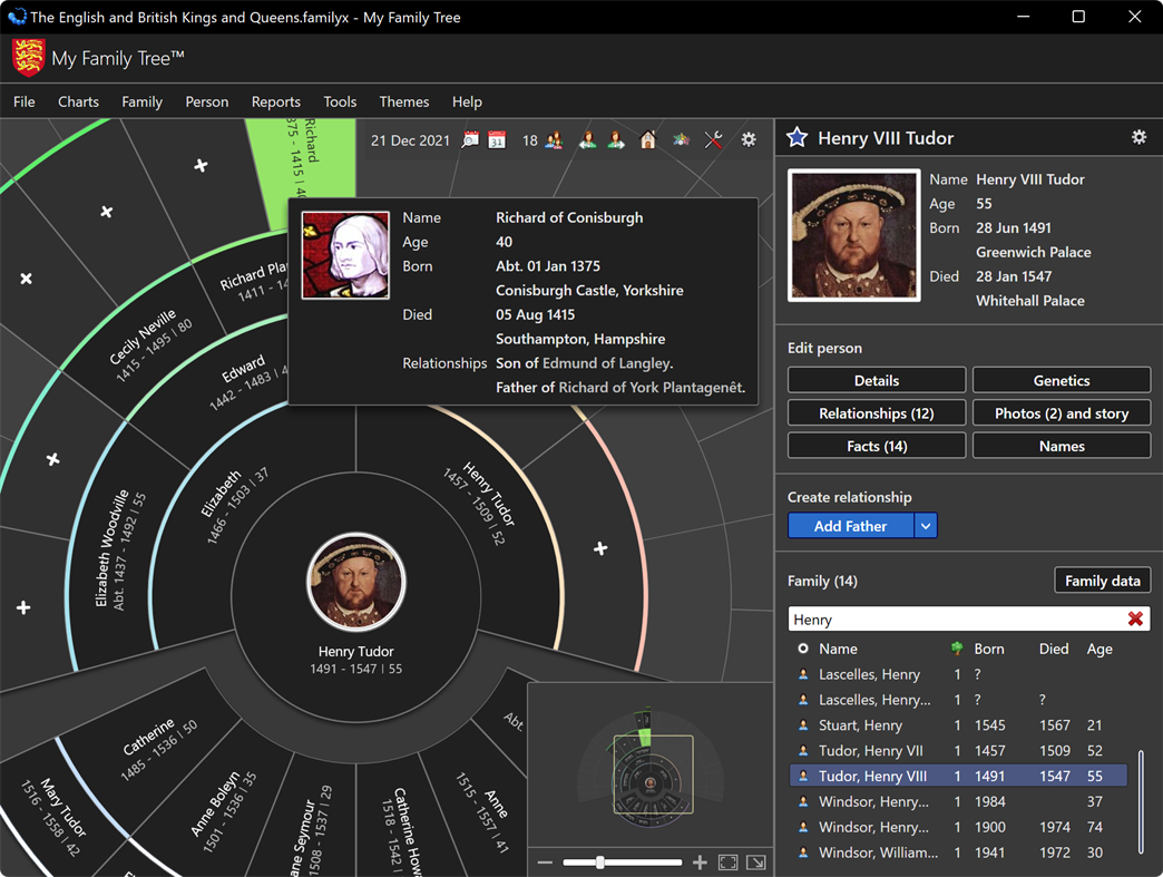#1. My Family Tree (Windows) 来自: Chronoplex Software