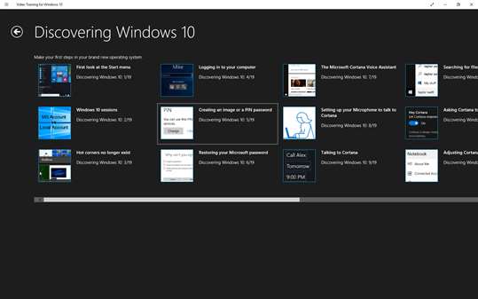 Video Training for Windows ® 10 screenshot 2