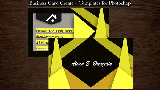 Business Card Create - Templates for Photoshop screenshot 1