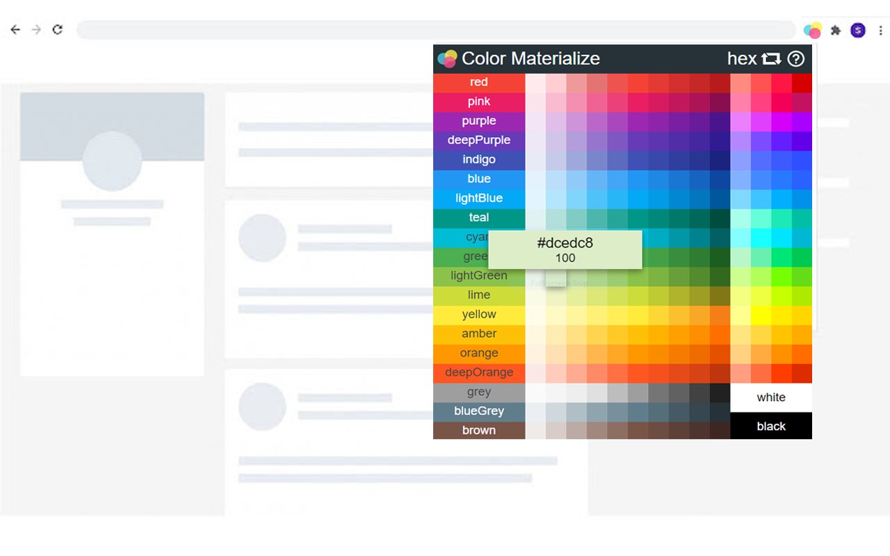 Color Materialize - color pick