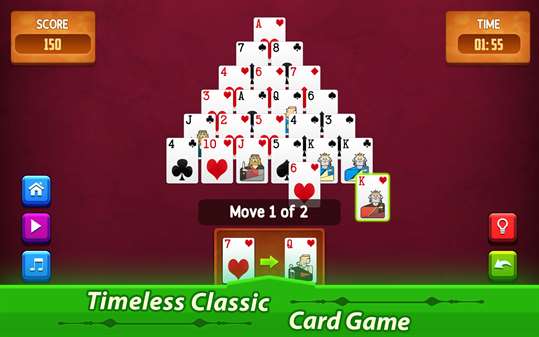 Pyramid Solitaire: Real Fun Card Game screenshot 2