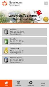 Landkreis Tübingen Abfall-App screenshot 1