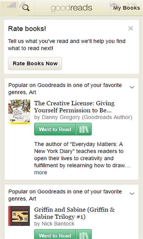 Goodreads Screenshots 1