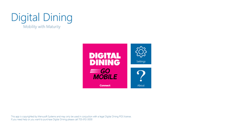 Digital Dining Go Mobile Screenshots 1