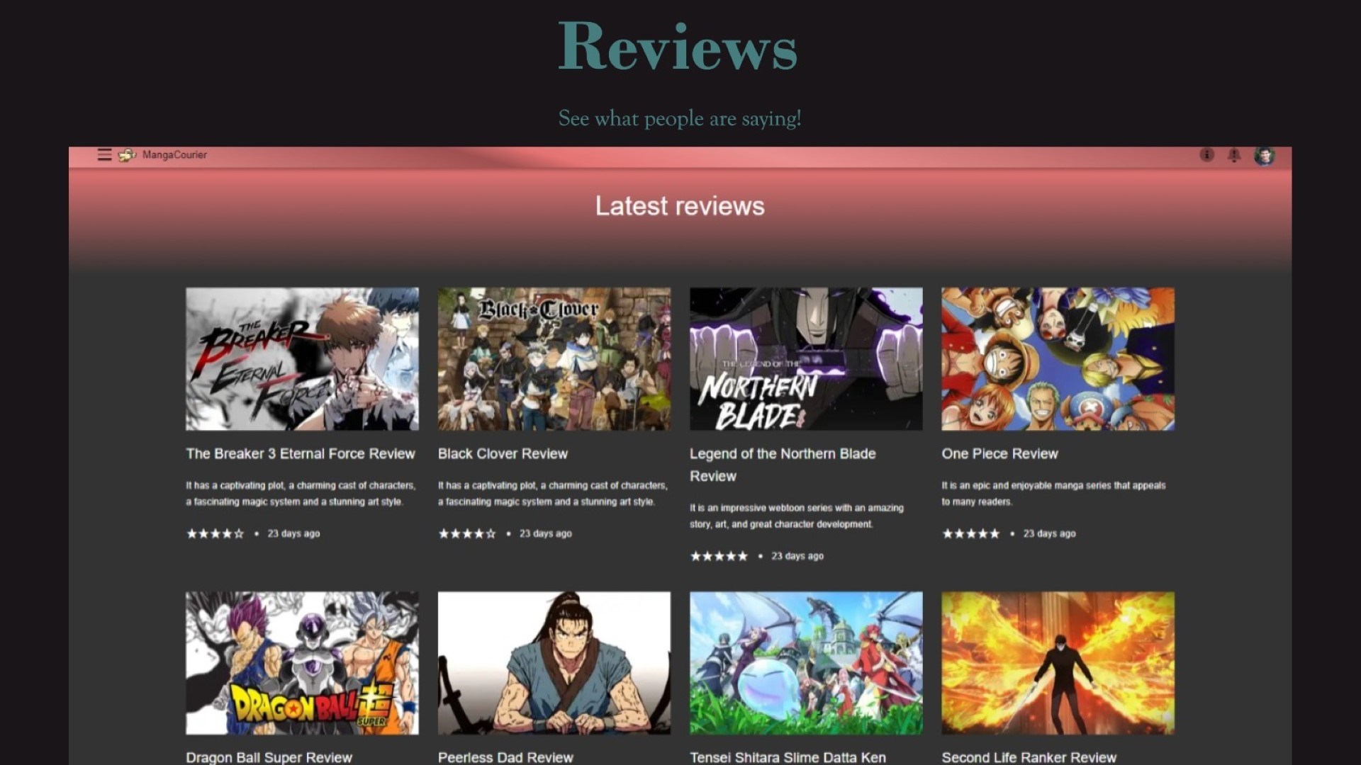 Manga Courier Screen Pics 2