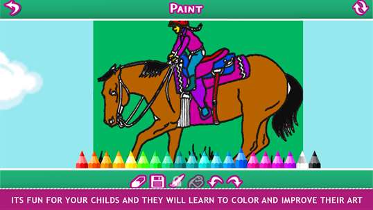 Horse Coloring Unicorn Pages For Kids screenshot 4