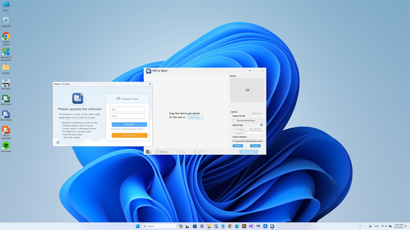 #1. Flyingbee PDF to DOC (Windows) 来自: Flyingbee Software