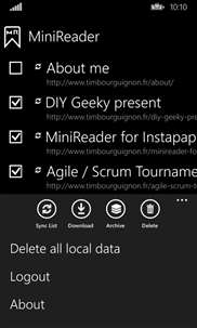 MiniReader for Instapaper screenshot 3