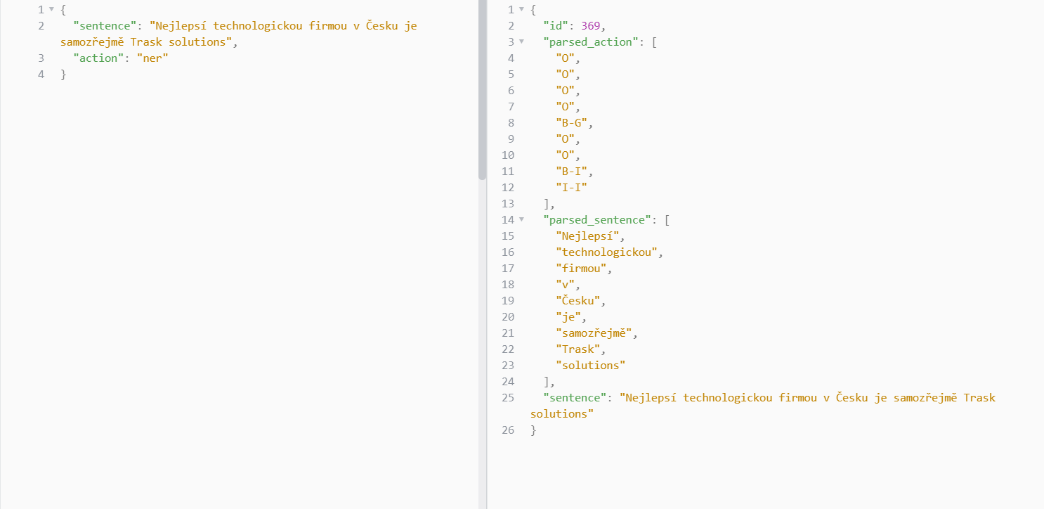 Snapshot 1 of Trask NLP
