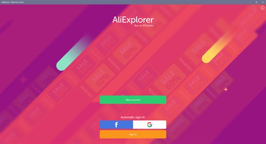 AliExplorer Shopping App screenshot