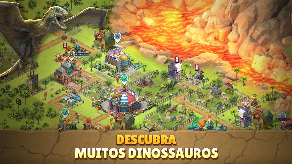 Jogo de aventura dinossauro na App Store