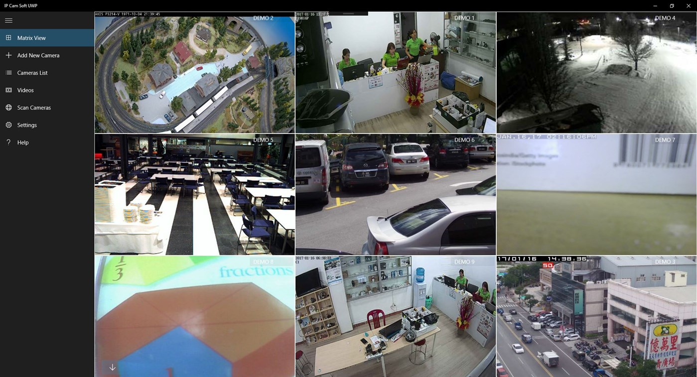 #2. Ip Cam Soft UWP (Windows) Ved: IP Cam Soft