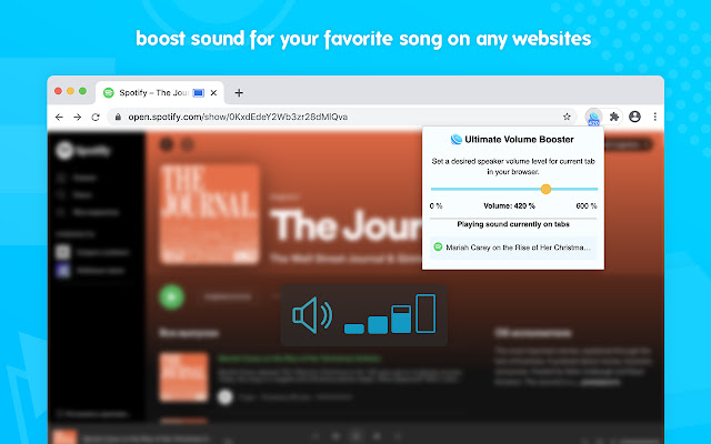 Volume booster chrome