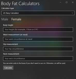 Body Fat Calculators screenshot 4