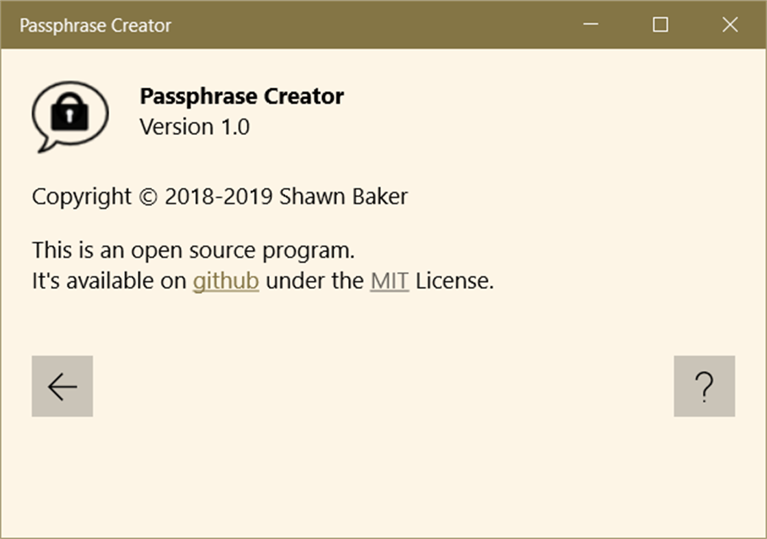 #2. Passphrase Creator (Windows) Által: Frozen North Computing